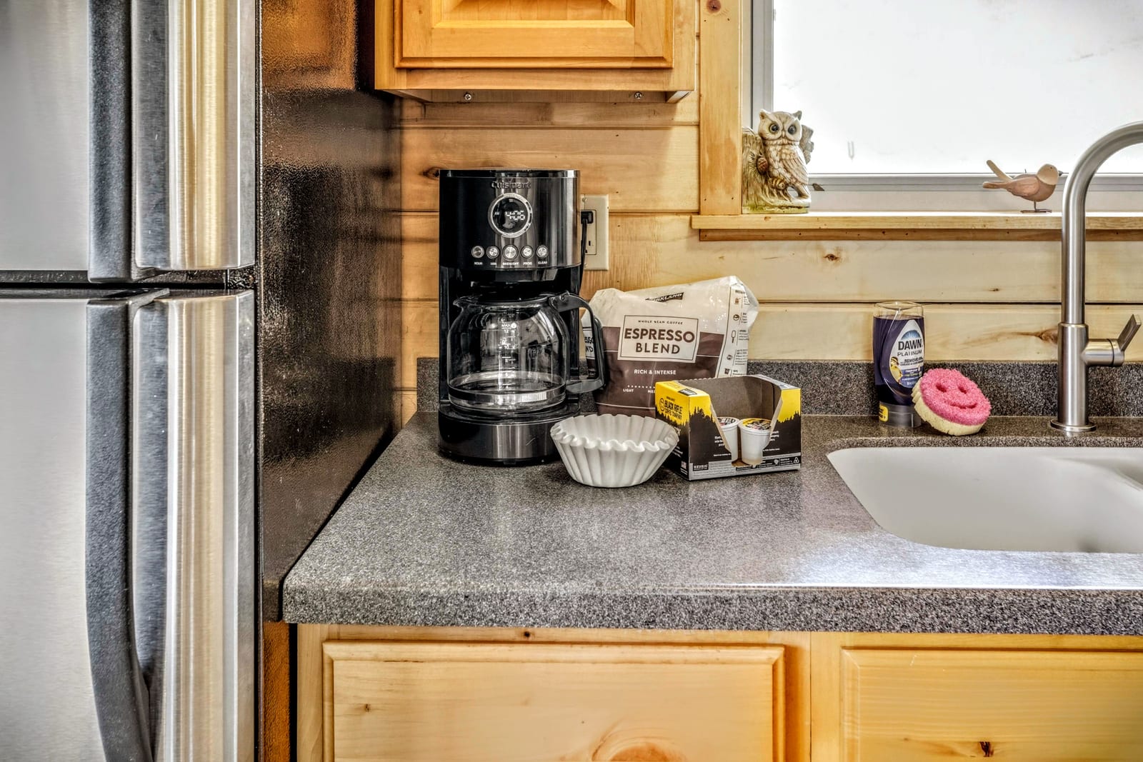 Gourmet kitchen with stainless appliances and granite countertops
