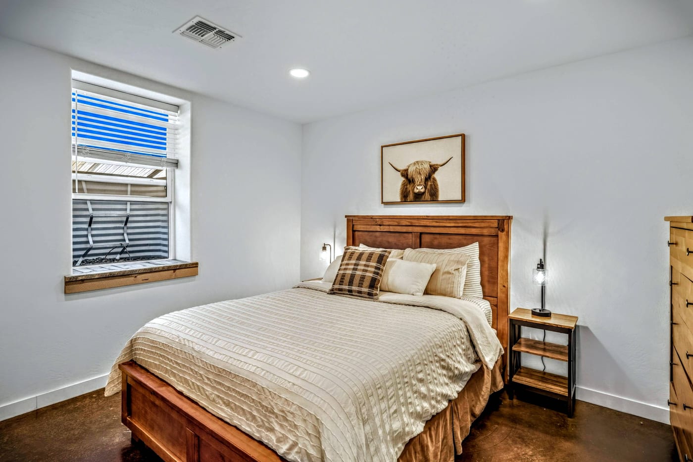 Downstairs queen bedroom