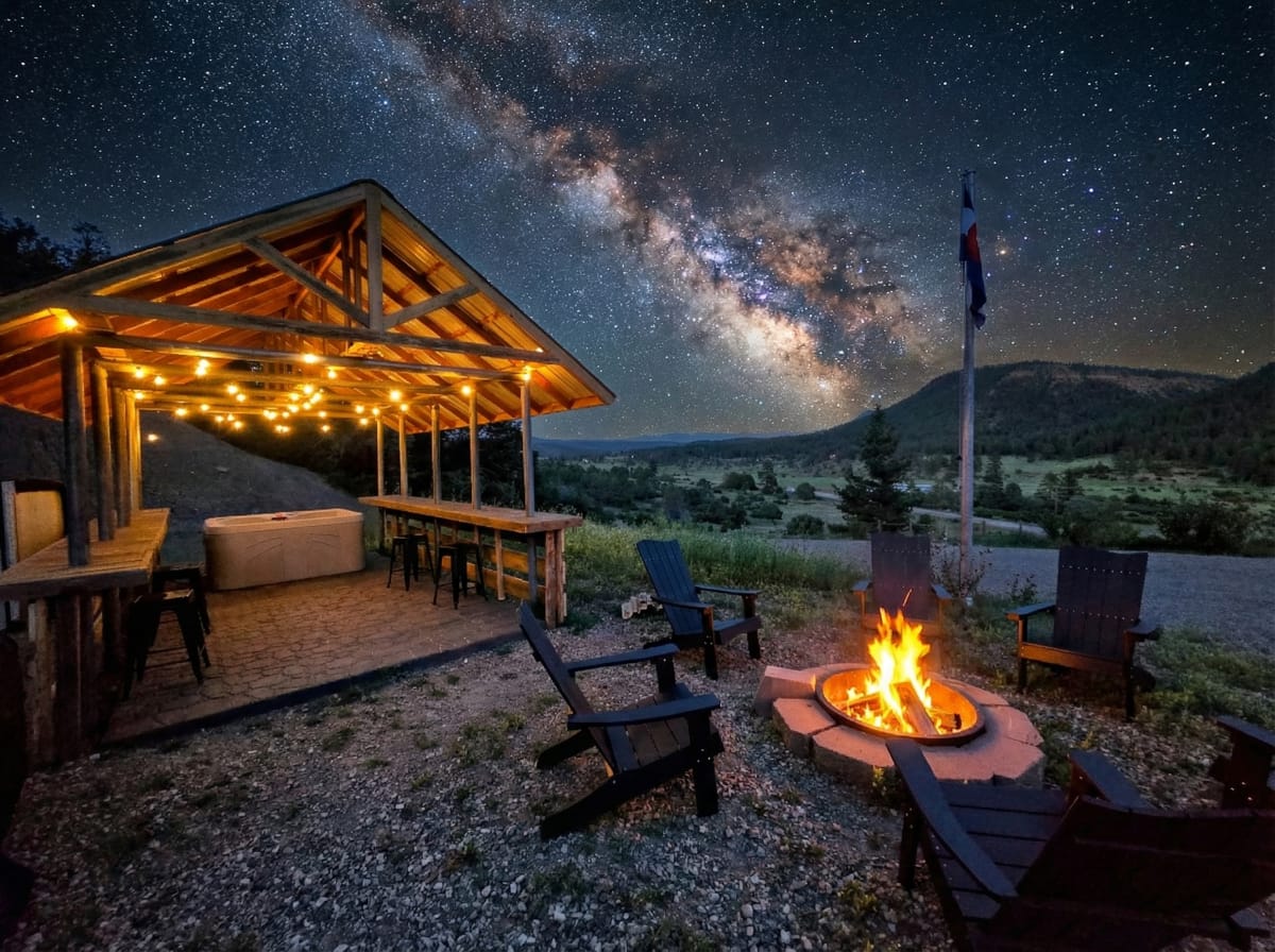 Milky Way over the San Juan Mountains at Pagosa Forest Lodge